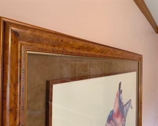 $150 CAROL GRIGG NATIVE AMERICAN FRAMED LITHOGRAPH / ART
50”W x 36”H