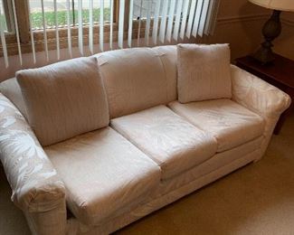 $45 BEIGE / CREAM SLEEPER SOFA
74”L x 39”D x 28”H