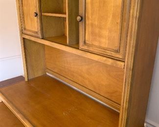 $150 WOODEN DESK WITH HUTCH
55.5”L x 25”D x 72”H