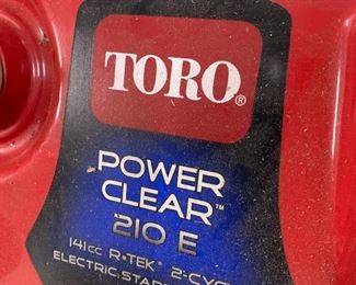 $225 - Toro Power Clear 210E Electric Start 21" W