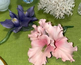 CAPODIMONTE FLORAL FIGURINES