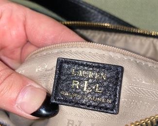 RALPH LAUREN LEATHER HANDBAG