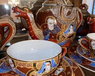 $75 VINTAGE HAND PAINTED ASIAN TEA SET