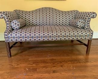 Vintage Style Camel Back Sofa