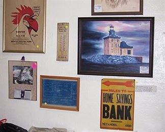 Oil paintings, old books including Little Big Books, local memorabilia