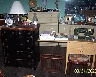Dressers, White sewing machine