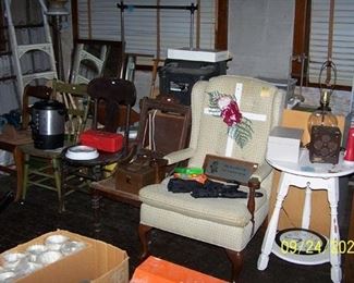 Assorted chairs, tables, etc...