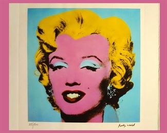 Andy Warhol Signed and Numbered Marilyn Monroe