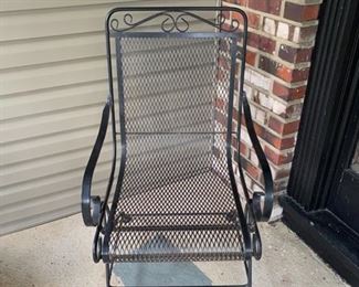 one outdoor chair for entranceway