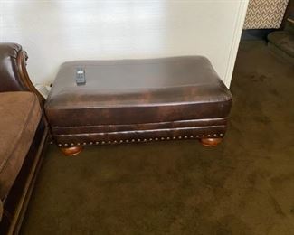 leather ottoman to match leather couch