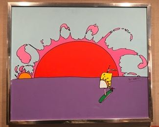 Original Peter Max: 21”x30” Acrylic on Canvas