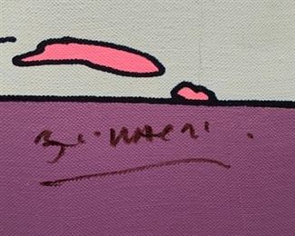 Original Peter Max: 21”x30” Acrylic on Canvas
