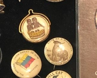 All the pretty things are up front with Lila and Linda.. an assortment of&nbsp;Sterling Frames to Costume Jewelry.. .925 Jewelry to 14k, 18k and 22k, Trio 18k Brooch, Concord 18k watch, Judith Leiber Combs, Tory Burch, Dolce and Gabbana, Henri Bendel, Velatti, Elaine Coyne, Estée Lauder decorative compacts, Matt Mitchell, Leslie Block and Elizabeth Showers, James Reid 925 belt, Lagos Caviar, David Yurman, Bent Knudsen, Native American Navajo storyteller KK bracelet, 970 sterling Tuka cuff bangle,&nbsp; Nikken, Elliot Chandler, Dulce, Lalique butterfly pendant, M & J Savitt, Women's Movado watch, Los Ballesteros Cuff bracelet, Zuni, Lupe Romero Taos ring, T. Foree, Vintage Squash blossom, Navajo Helen Chee necklace, W. Dodson Belt buckle, Omar Thompson, Emma Lincoln, Chili Rose, Glass Blue Bird of Happiness Lee Ward 1990, Cinnabar bangle bracelet,&nbsp;George Jensen Silver, Baccarrat, Daum, Escada belt, Ralph Lauren, Valentino scarf, Escada scarf, Halston scarf,&nbsp;Moschino, Ferragamo, Hermes, Escada, YS