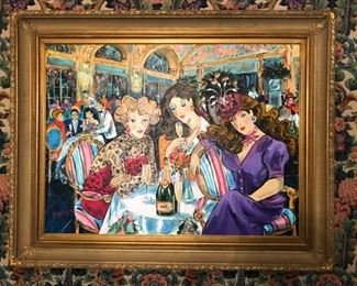 Original Acrylic on Canvas Painting by Marcia Banks: ‘The French Room’40”x30”.