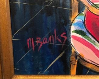 Original Acrylic on Canvas Painting by Marcia Banks: ‘The French Room’40”x30”.