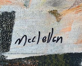 Original Contemporary Abstract Color Composition by local artist Bryan McClellan~ 60”x48” Acrylic on Canvas.