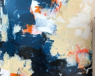 Original Contemporary Abstract Color Composition by local artist Bryan McClellan~ 60”x48” Acrylic on Canvas.