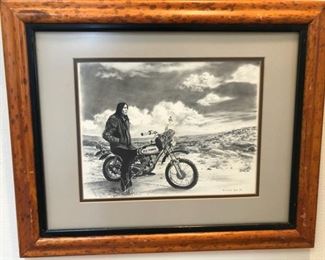 Original Pencil Drawing by Richard Lane circa 1970's.