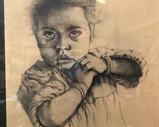 Original Pencil Drawing by Richard Lane circa 1970's.