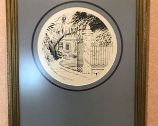 Etching by Mary G. LaSalle.