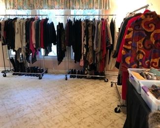 ~Women’s Clothing: An assortment of SPECTACULAR ladies clothing this week.. great names like Giorgio Armani, Escada, Max Mara, Neiman Marcus, Dana Buchman, Judy Hornby, Burberry, Chico’s, Casa Lopez, Ropa, Tahari, Gian Marco Marunti, Just Cavalli, Christian LaCroix, Emanuel, St John, Travilla, Ralph Lauren, Gap, Free People, Del Ann’s, Michael Stars, Oscar De La Renta, LaFayette 148, Jones New York and many more.. (size S/M).. shoes from Yves Saint Laurent, Jimmy Choo, Prada, Moda, Donald J Pliner, Via Spiga, Madden Girl, Fergalicious, Guess, Jessica Simpson, Anne Klein, Michael Kors, Stuart Weitzman, Kate Spade to Vans, Merrell, Sketchers, Asics and many, many others (size 9ish).. bags from Valentino, Gucci, Coach, Bottega Veneta, Vicenza, Mary Frances, Donald Pliner, Yellowstone Leather, Via Spega, Badgley Mischka, Erik Javits, Jessica Simpson, Hammitt, Furla, Lauren Merkin, Lauren Merkin, Prada, Tods, Cole Haan, Tahari, Judith Leiber, Stefan Bravo, Dr Yang, Prada, Brahmin, Carlos Fa