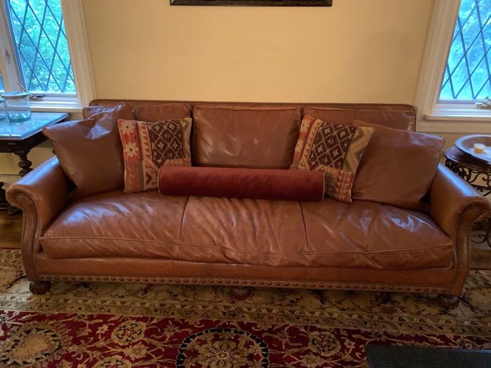 Pair of Ralph Lauren Leather Couches