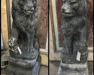 Large lion statuary 