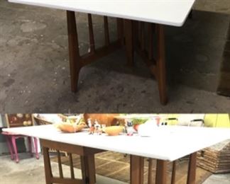 MCM drop leaf table. 