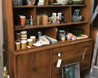 MCM breakfront/china cabinet. 