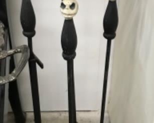 Rare Jack Skelton Disney fireplace set. Nightmare before Christmas 