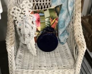 Vintage wicker chair.  
