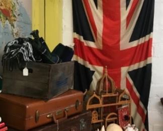 Vintage Union Jack flag. 