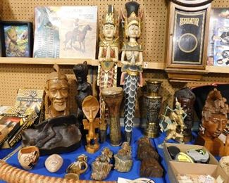 Wooden carved figures