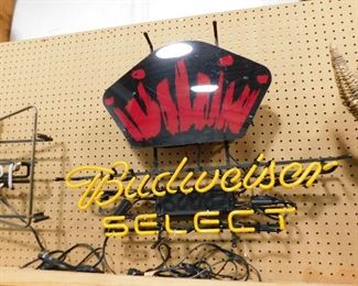 Budweiser neon sign