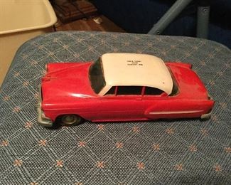 Save for a new car. 50s Chevy advertising.   