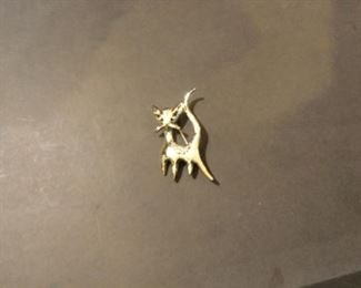 Vintage OAJC Cat Pin Brooch