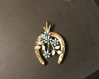 Vintage Costume Pin. Good Luck 