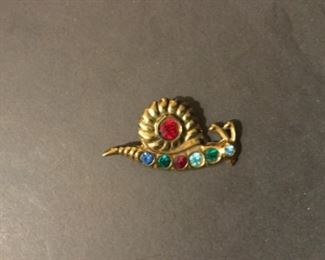 Very Cool Vintage Snail Pin
