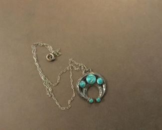 Old Turquoise Pendant 