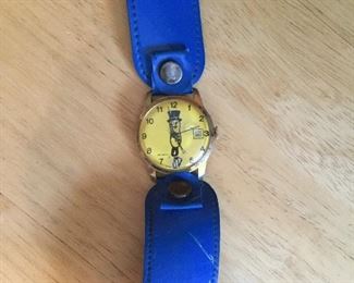 Vintage 70s Mr Peanut watch