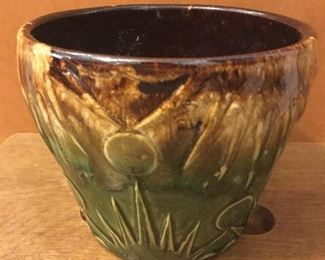 Robinson Ransbottom jardiniere deco. Sun and moon. 