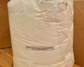 $195 - Brand New!!! The Company Store king size  (78" x 80") white 100" cotton shell feather and down duvet/comforter. 