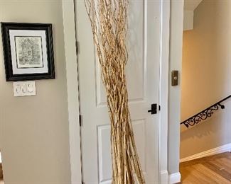 $50 - Grouping of bamboo stalks. 109"H