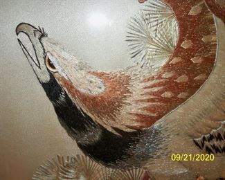 Close up of thread work