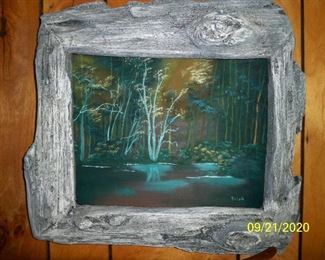 Birch Trees by the Stream Painting