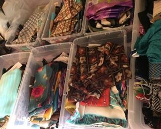 Large selection of scarves (over 100!).