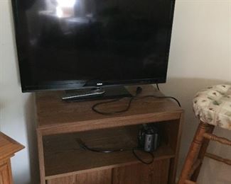 TV Stand and small TV.
