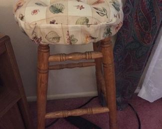 Stool with cover.