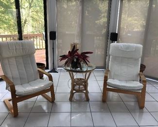 The speakers aren't  for sale, but chairs and table are