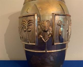 Rare Art Deco Tiffany vase (sterling and mixed metals)